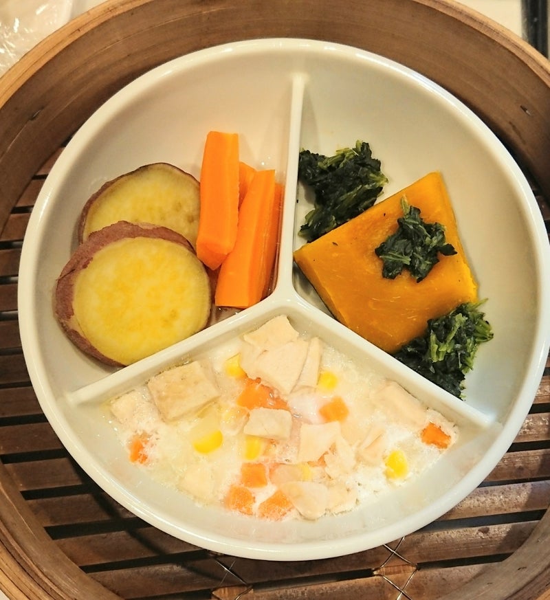 蒸籠で離乳食